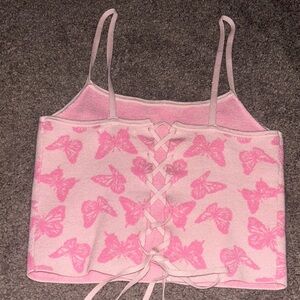Butterfly crop top